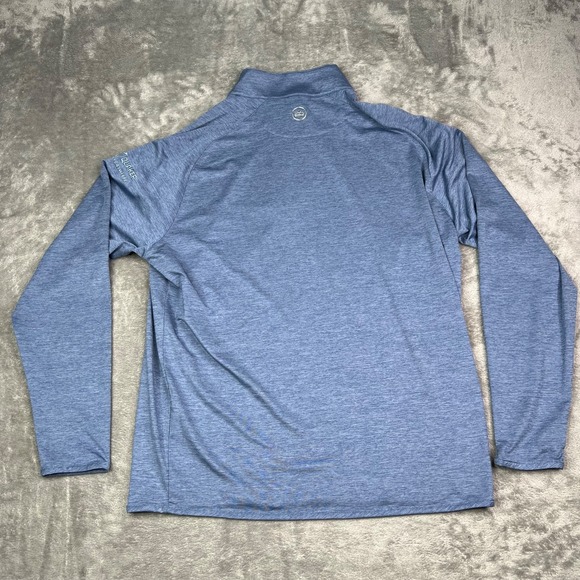 Peter Millar Crown Crafted Pullover Men L Blue Stealth Frito Lay Quaker Logo New - Picture 3 of 12